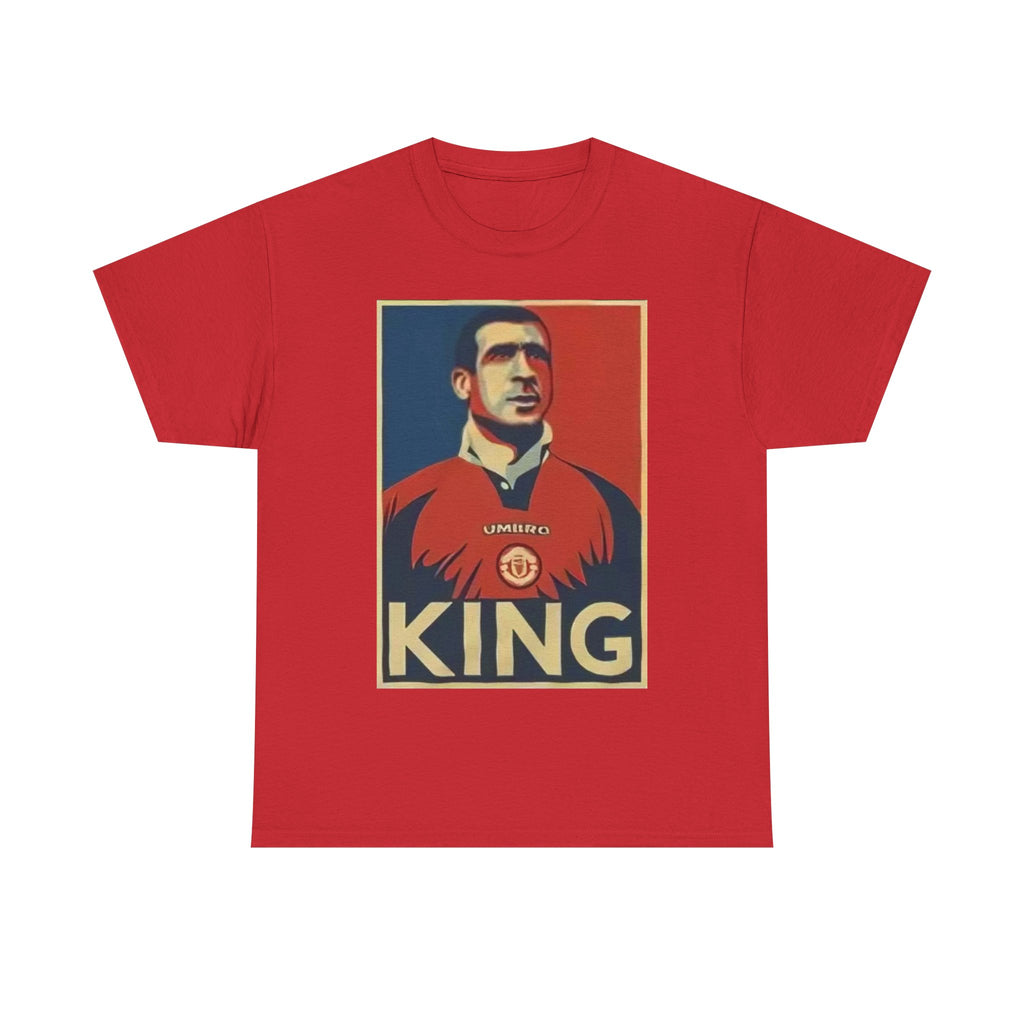 Eric Cantona King Manchester United Graphic Tee — Retro Sports Poster Football Shirt