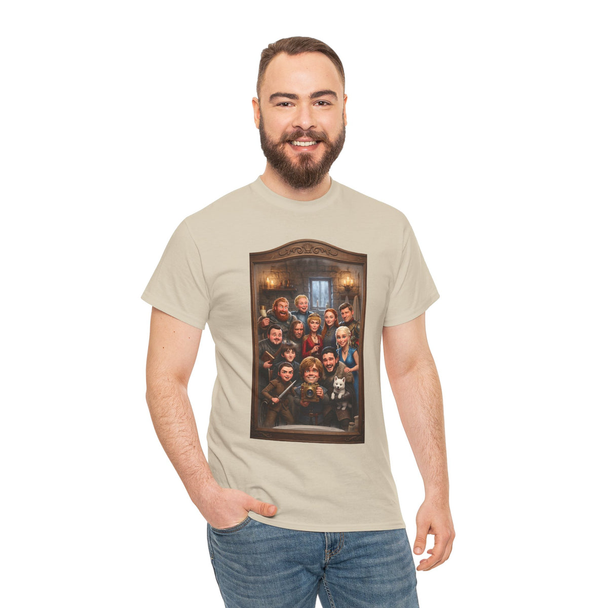 Game of Thrones Cast Portrait Inspired Cotton T-Shirt