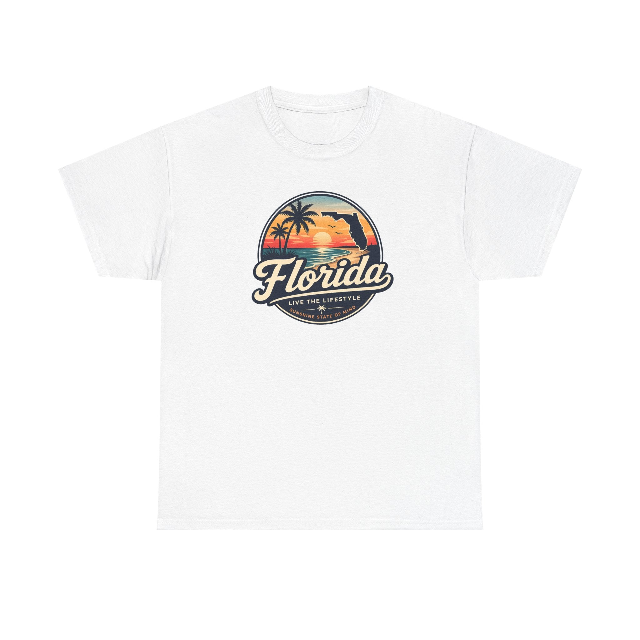 Florida Sunset Tee — Vintage Palm Beach Graphic T-Shirt