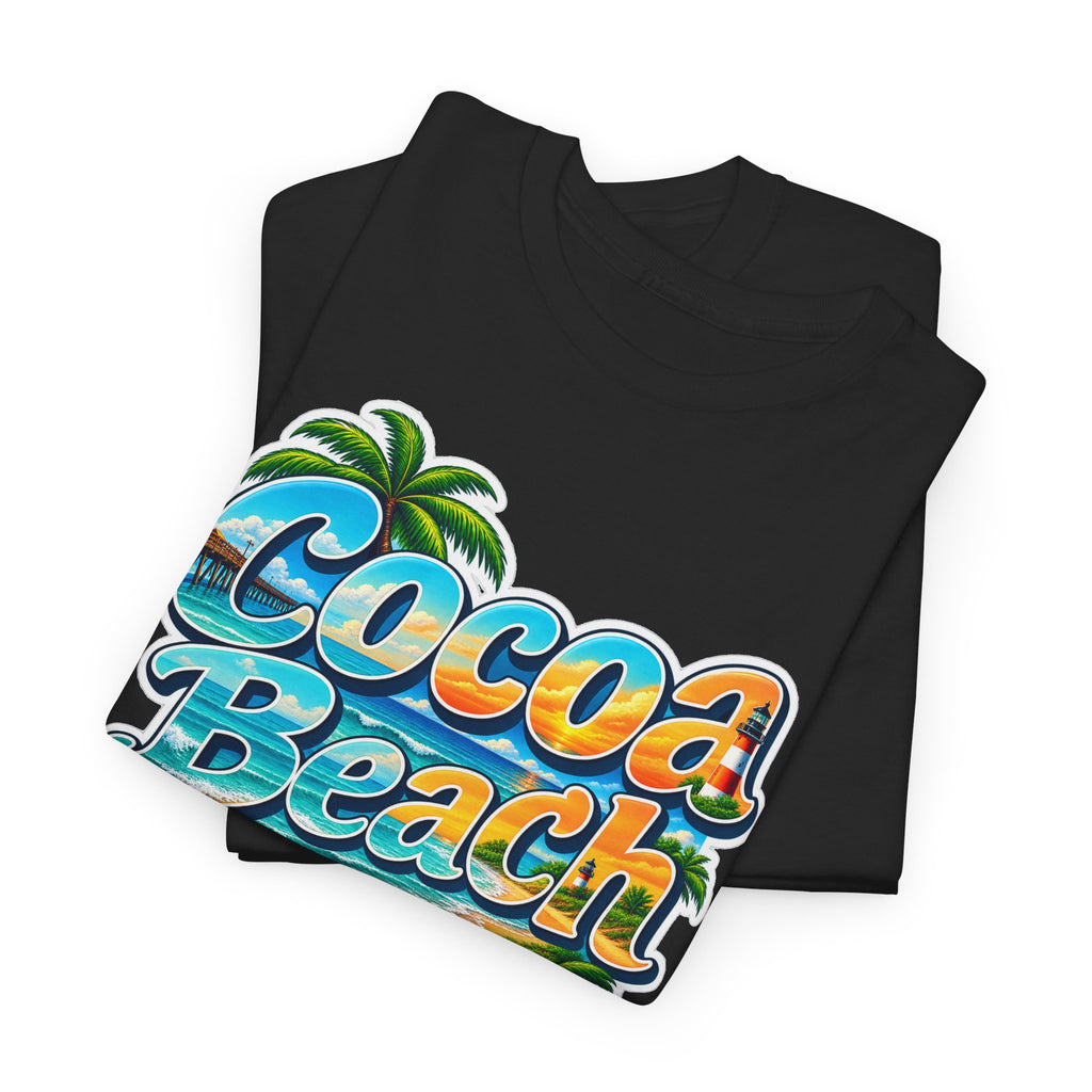 Cocoa Beach Florida Vintage Surf Cotton T-Shirt