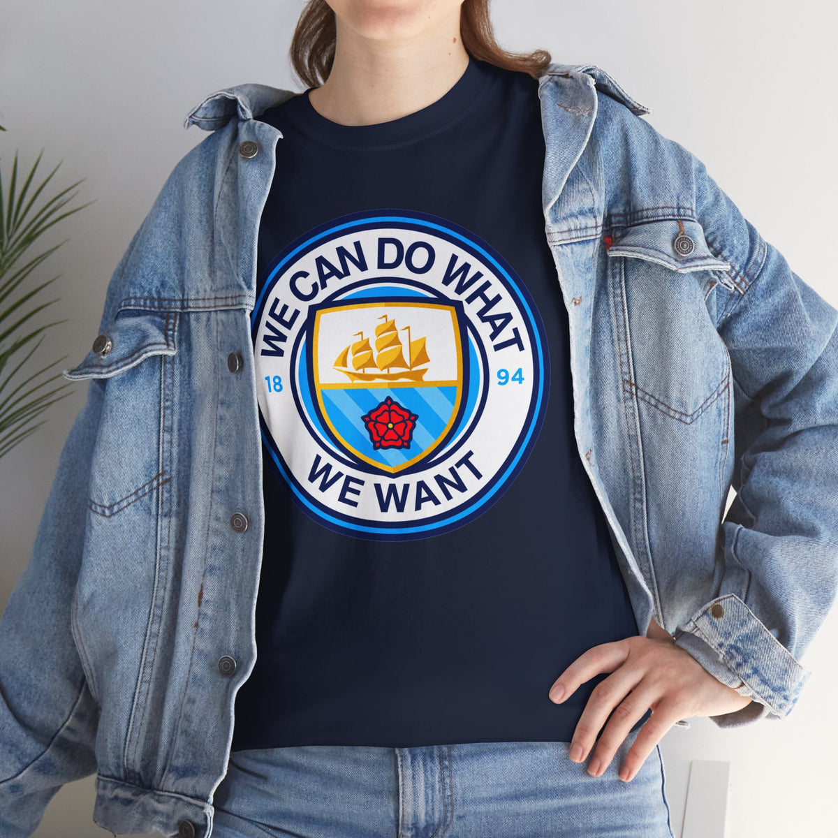 We Can Do What We Want Manchester  City Graphic Cotton T-Shirt