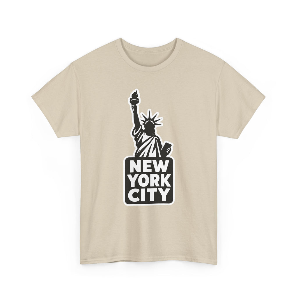 New York City Statue of Liberty Graphic Cotton T-Shirt / Tee