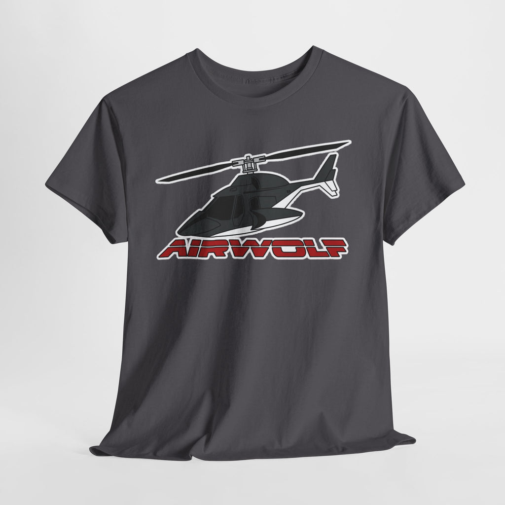Helicopter Airwolf Tee — Retro Airwolf Logo Graphic T‑Shirt