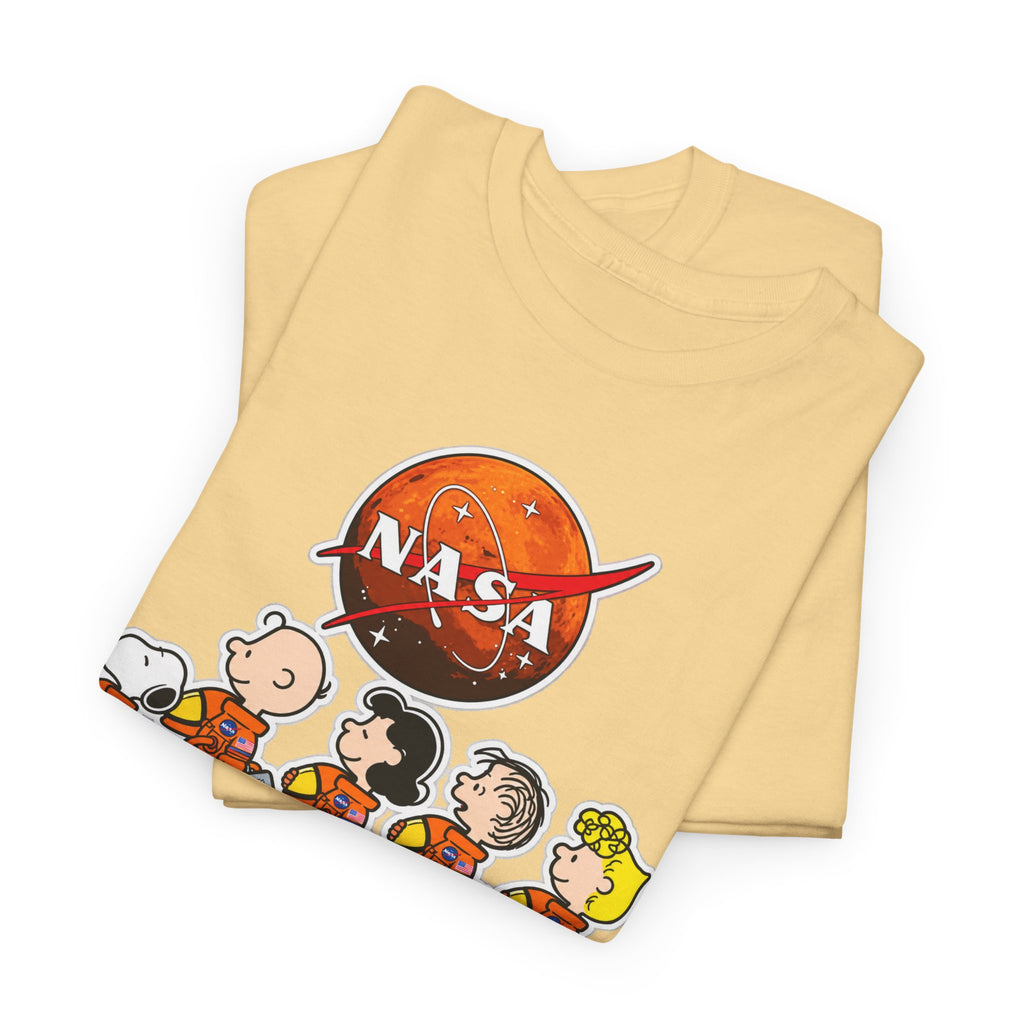 NASA Peanuts Cartoon T‑Shirt — Retro Space Snoopy & Crew Graphic Tee