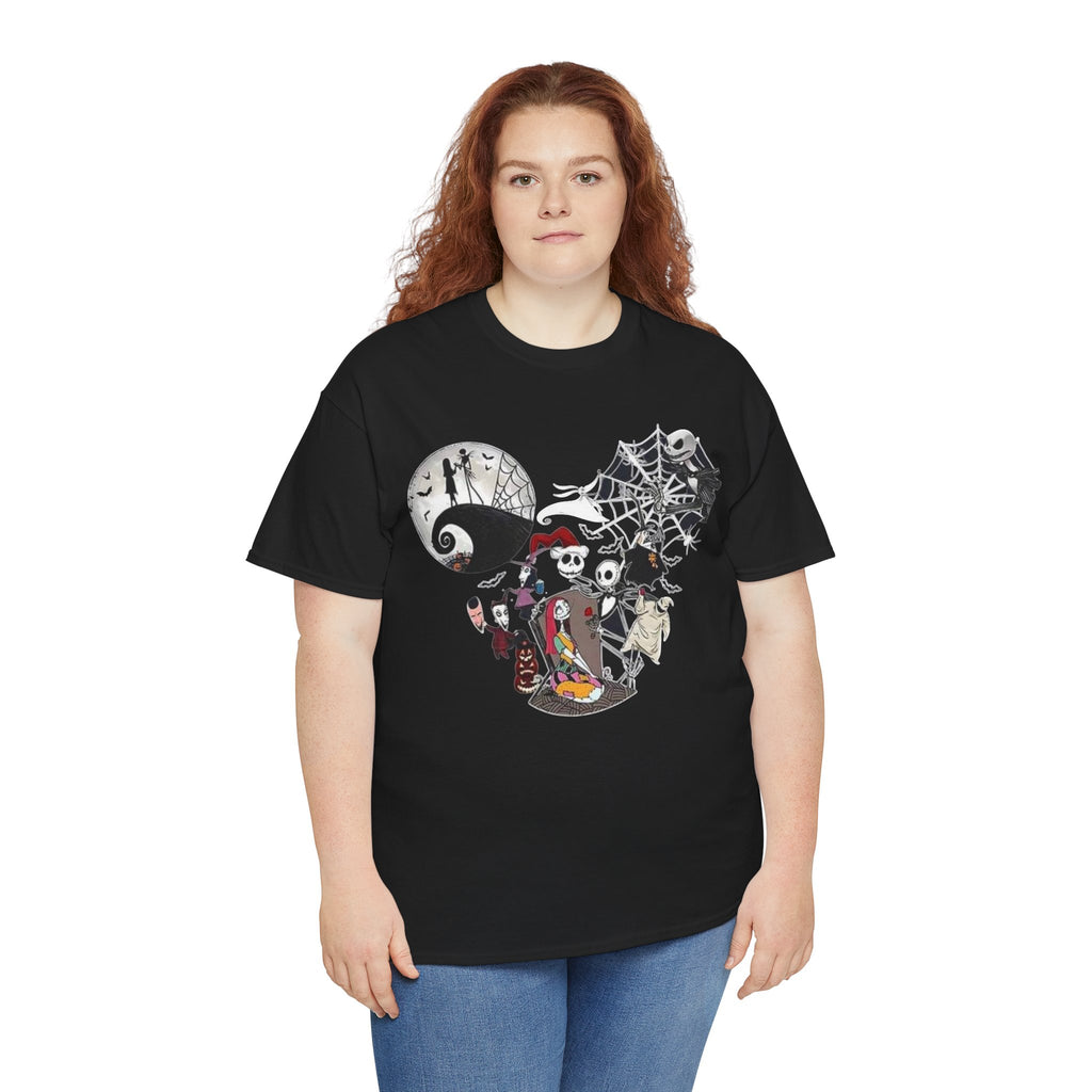 Nightmare Mickey Halloween Tee — Spooky Disney Skull & Pumpkin Graphic T-Shirt