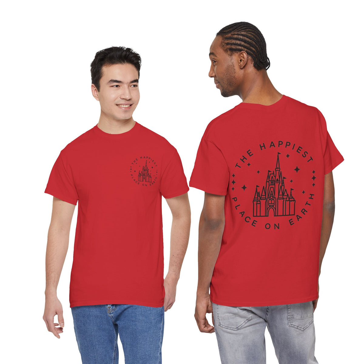 The Happiest Place on Earth Castle Graphic Cotton T-Shirt