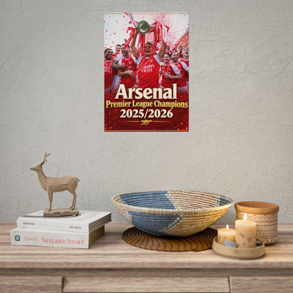Arsenal Premier League Champions 2025/2026 Rolled Poster