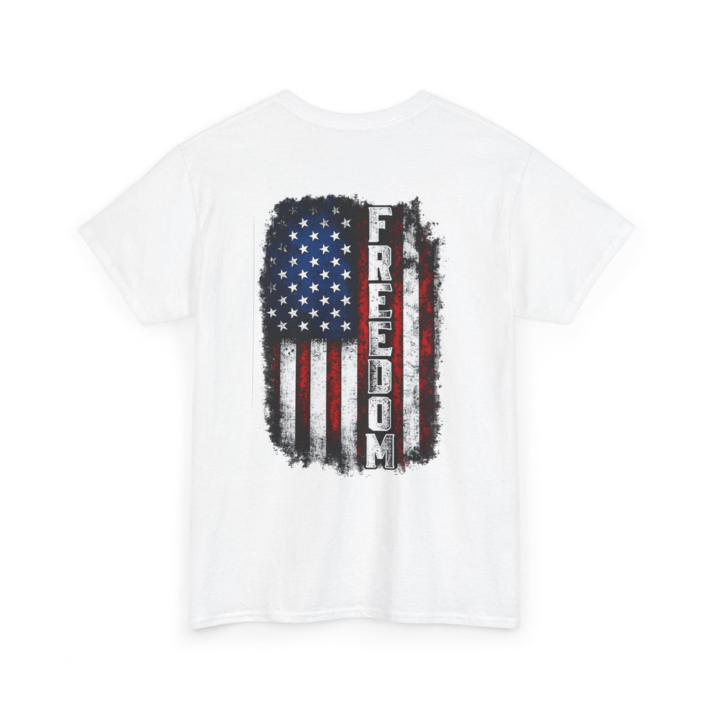 Freedom American Flag T-Shirt — Distressed USA Patriotic Tee
