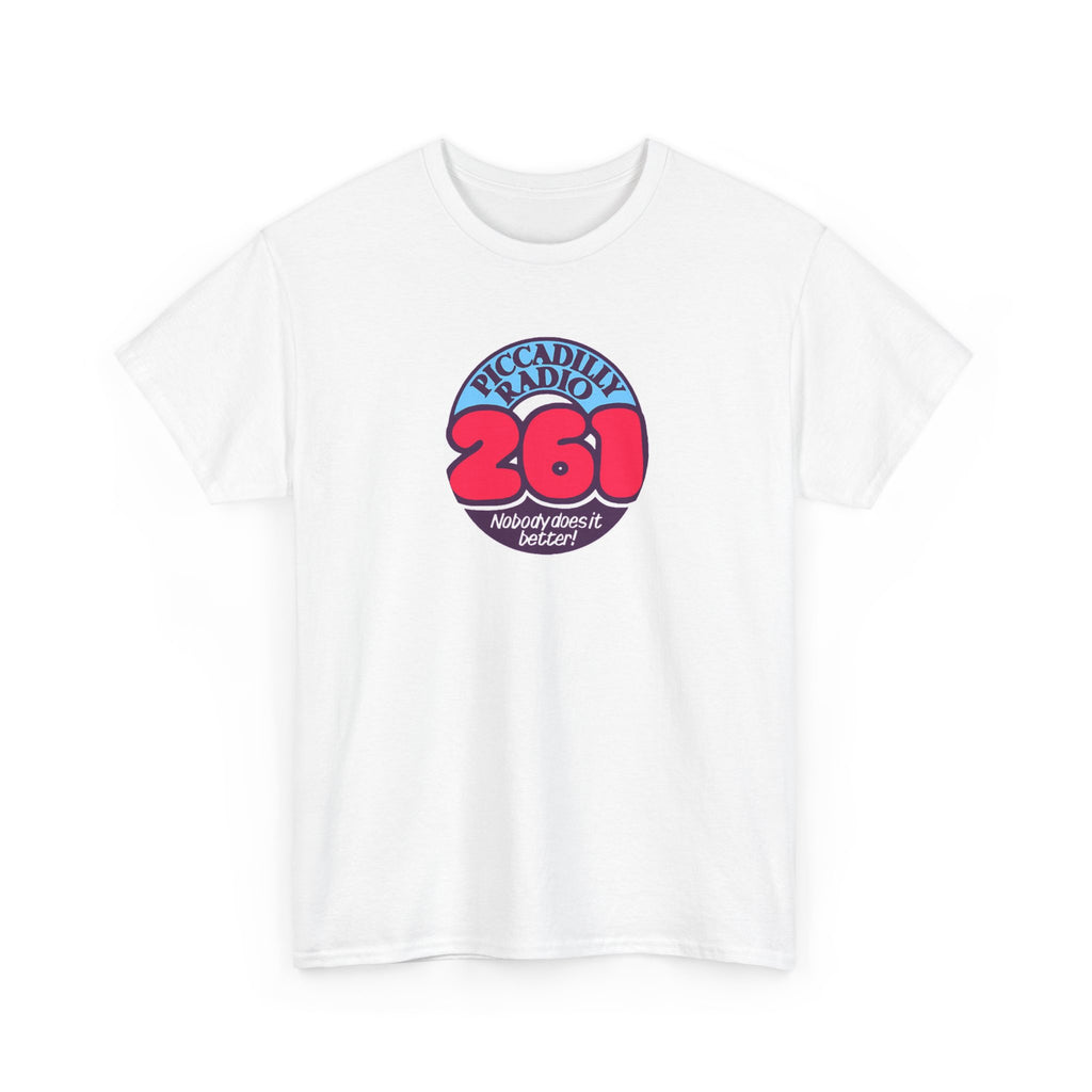 Piccadilly Radio '261' Logo T‑Shirt — Vintage Unofficial Radio Station Graphic Tee