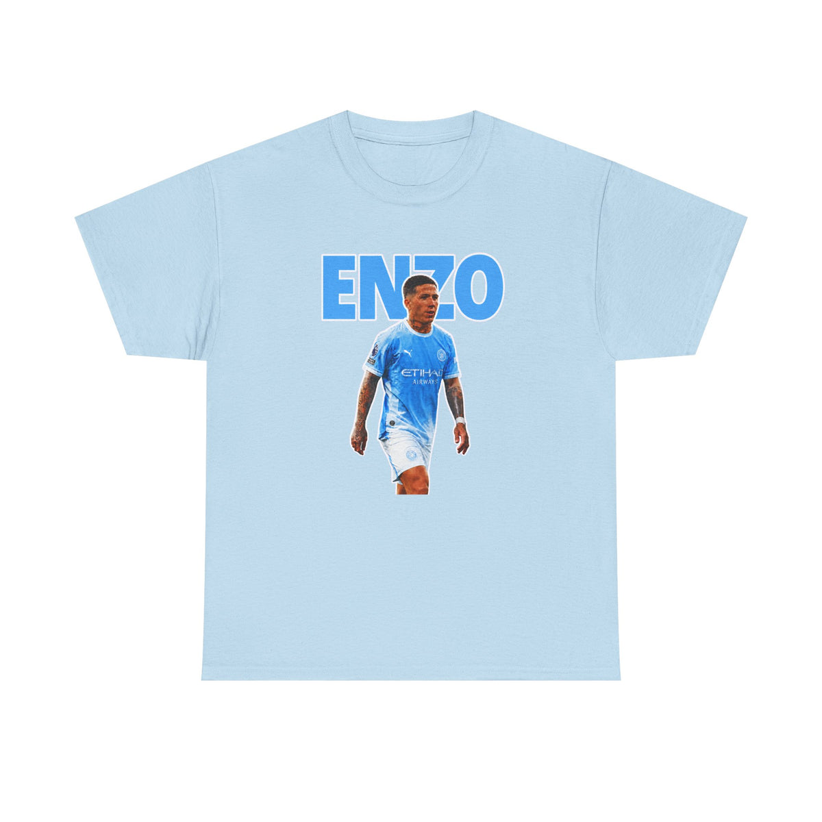 Enzo Fernandez Manchester City Inspired Cotton T-Shirt