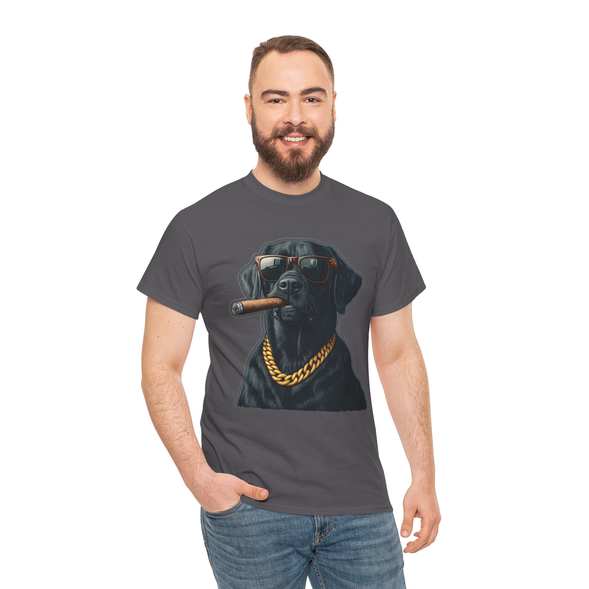 Cool Rottweiler Smoking Cigar Graphic Tee — Dog Lover Streetwear