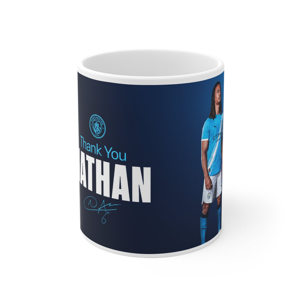 Nathan Aké Manchester City Thank You Ceramic Mug — 11oz & 15oz