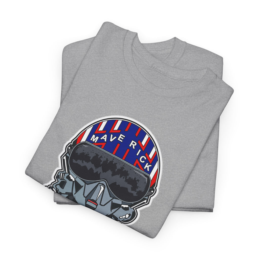 Skull Pilgrim Tee — Retro Striped 'Maverick' Helmet Graphic Shirt