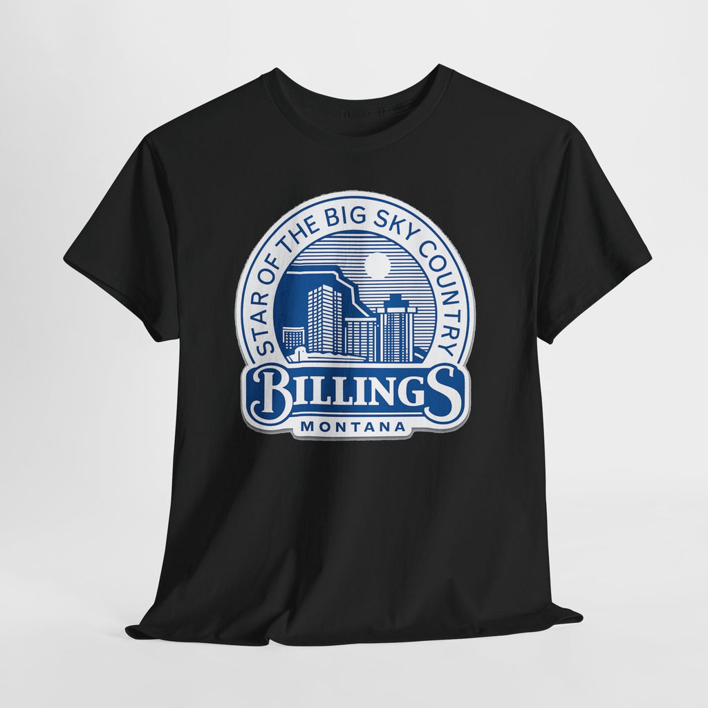 Billings Montana Tee — "Star of the Big Sky Country" Retro City Skyline T-Shirt