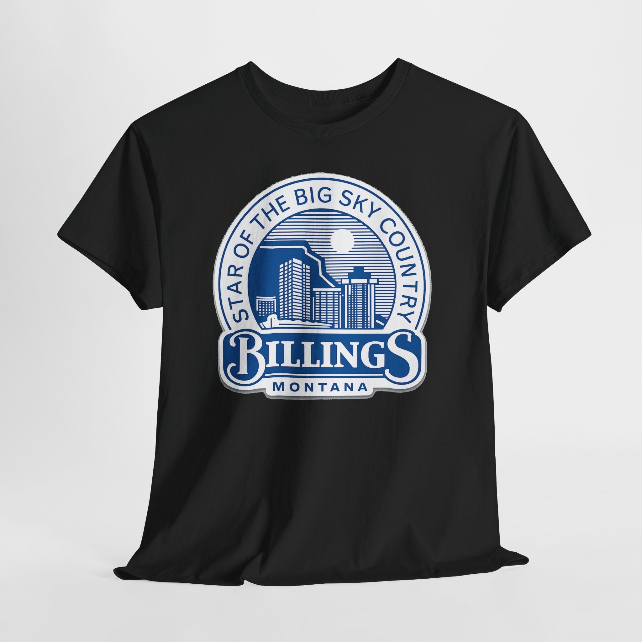 Billings Montana Tee — "Star of the Big Sky Country" Retro City Skyline T-Shirt