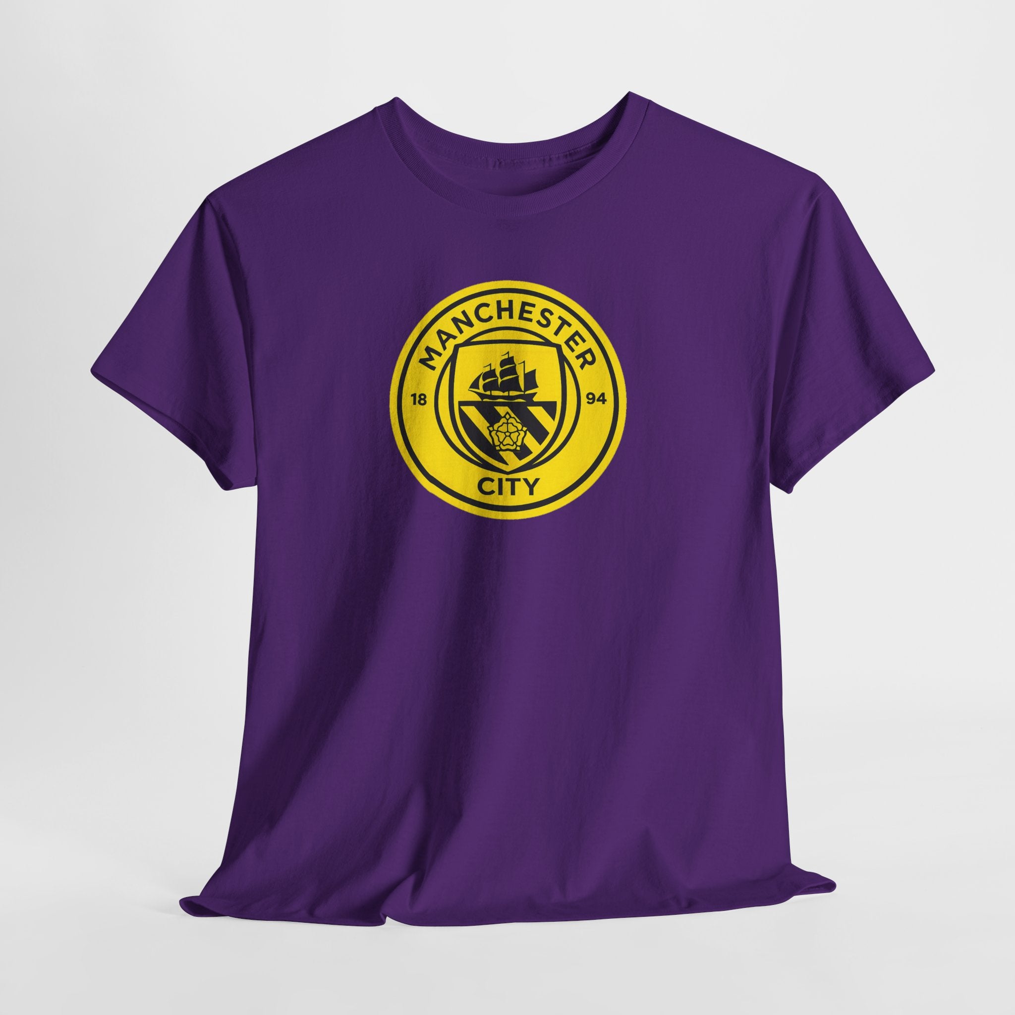 Manchester City Yellow Crest T-Shirt