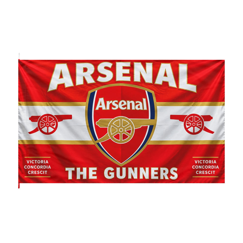 Arsenal 'The Gunners' Double-Sided Fan Flag