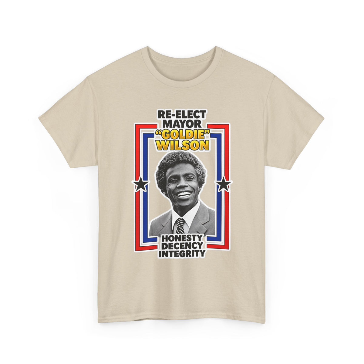 Re-Elect Mayor Goldie Wilson Back to the Future Cotton T-Shirt