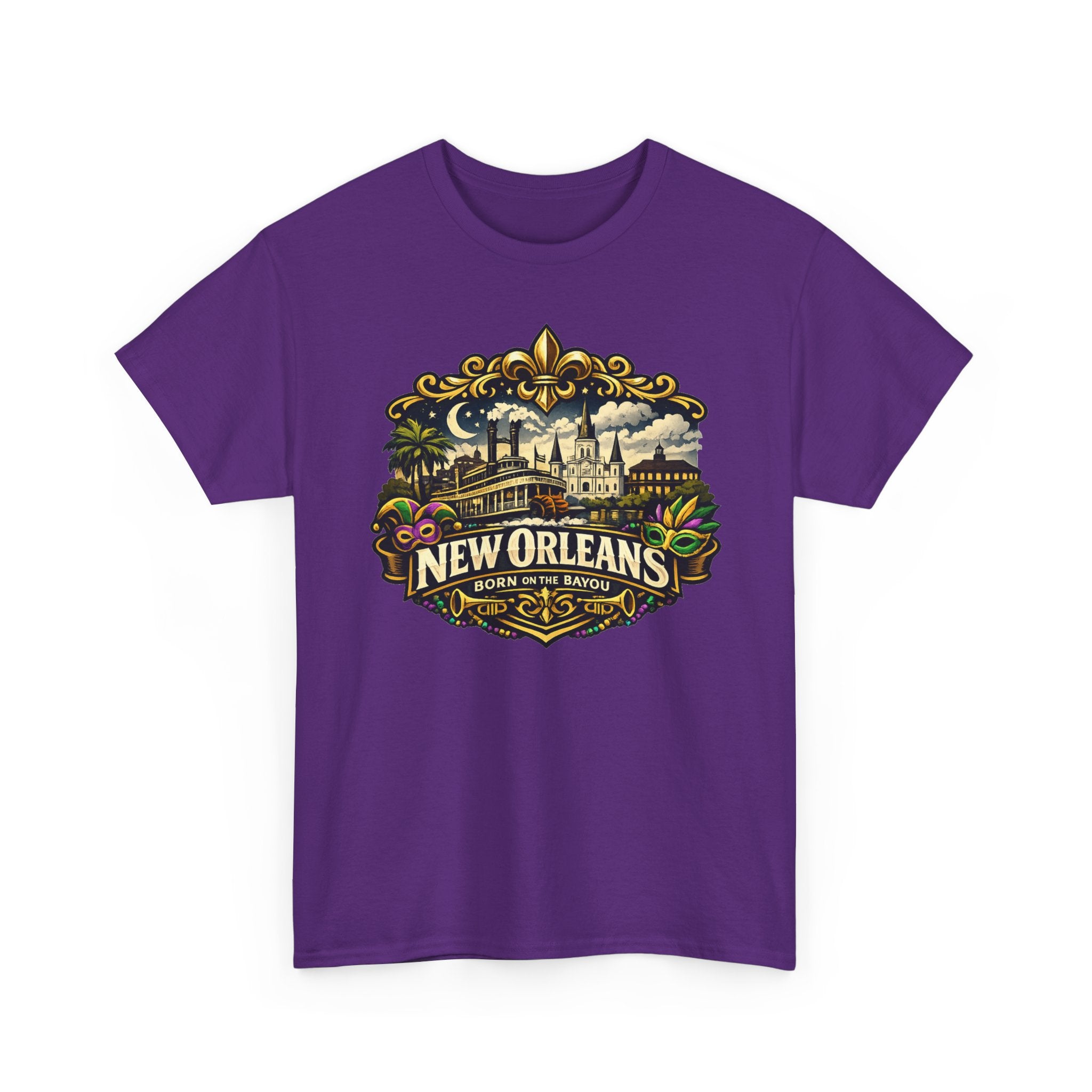 New Orleans Vintage Badge Tee — Crescent City Souvenir T-Shirt