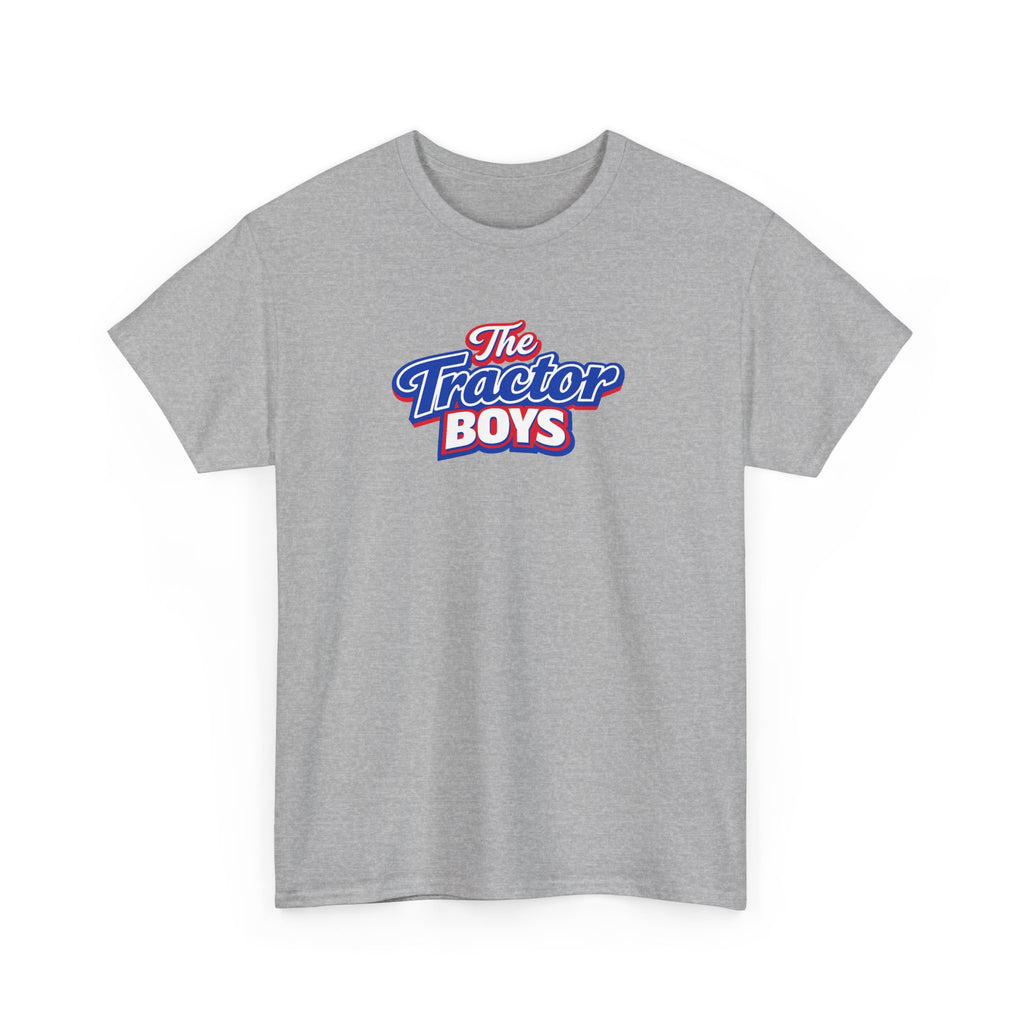 The Tractor Boys T-Shirt — Retro Blue & Red Logo Tee