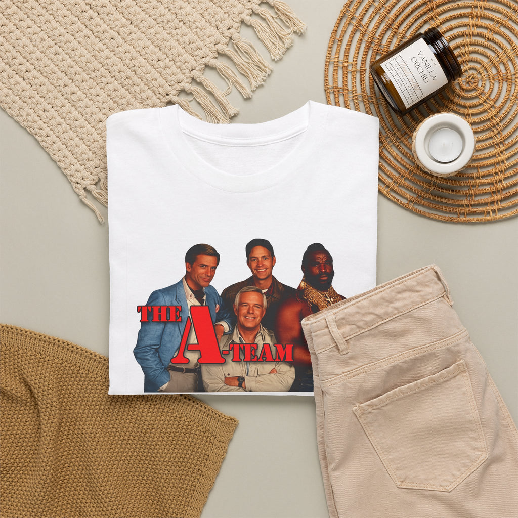 A-Team Graphic Tee — Retro TV Series Logo & Character Poster T-Shirt