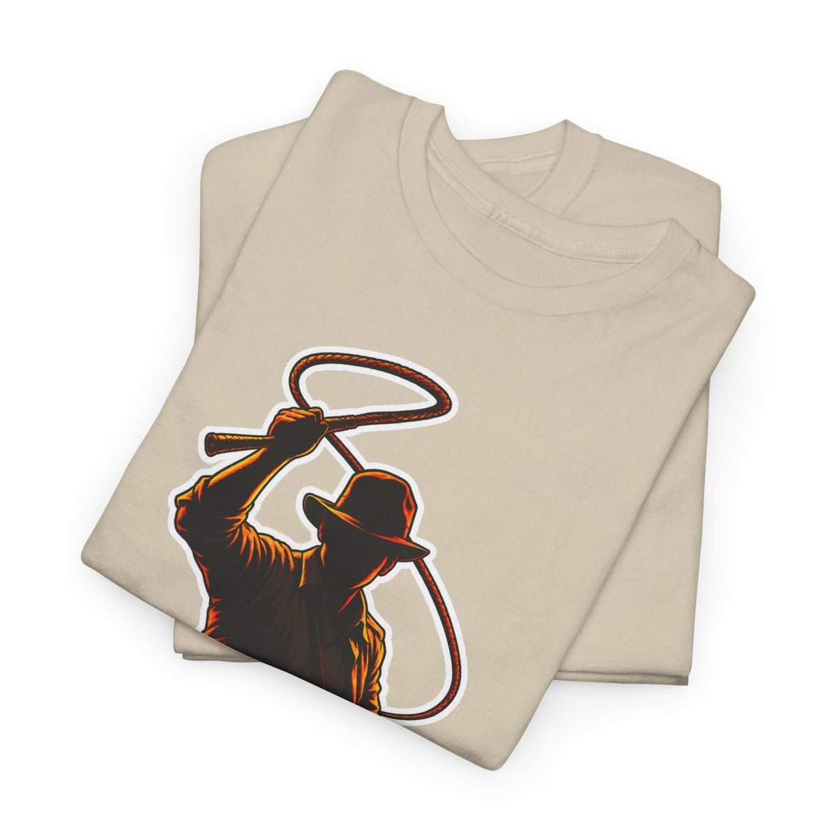 Indiana Jones Inspired Adventure Movie Graphic Tee — Iconic Whip Silhouette with 'Indiana Jones' Logo