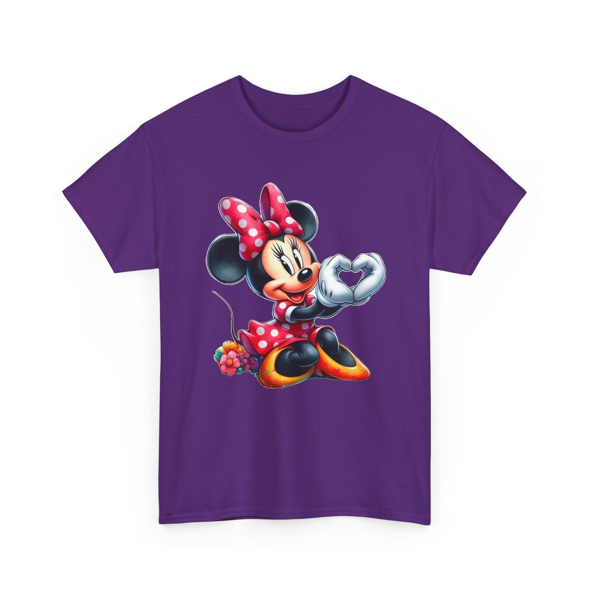 Minnie Mouse Character Heart Graphic Tee