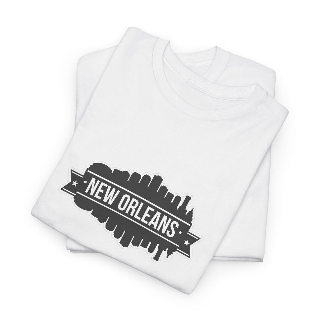 New Orleans Skyline T-Shirt – Retro Badge Cityscape Tee