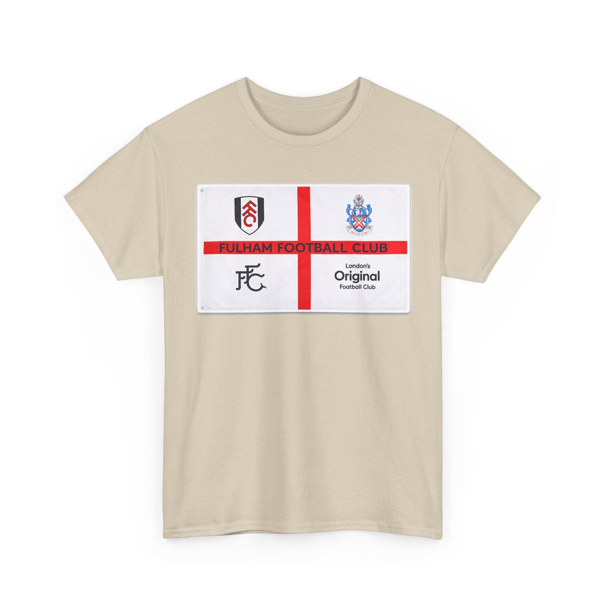 Fulham Football Club Crest Tee — St George’s Cross Football Shirt