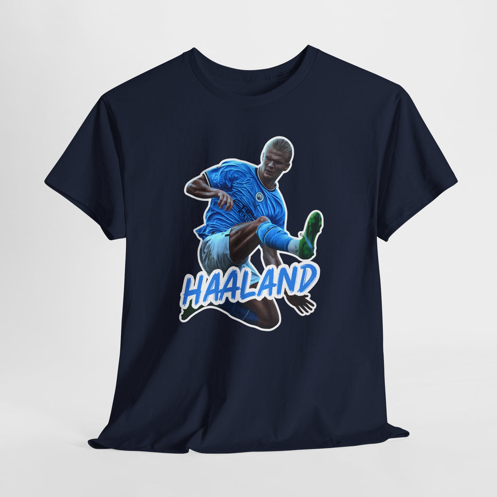 Erling Haaland Manchester City Soccer T‑Shirt – Dynamic Action Graphic Tee