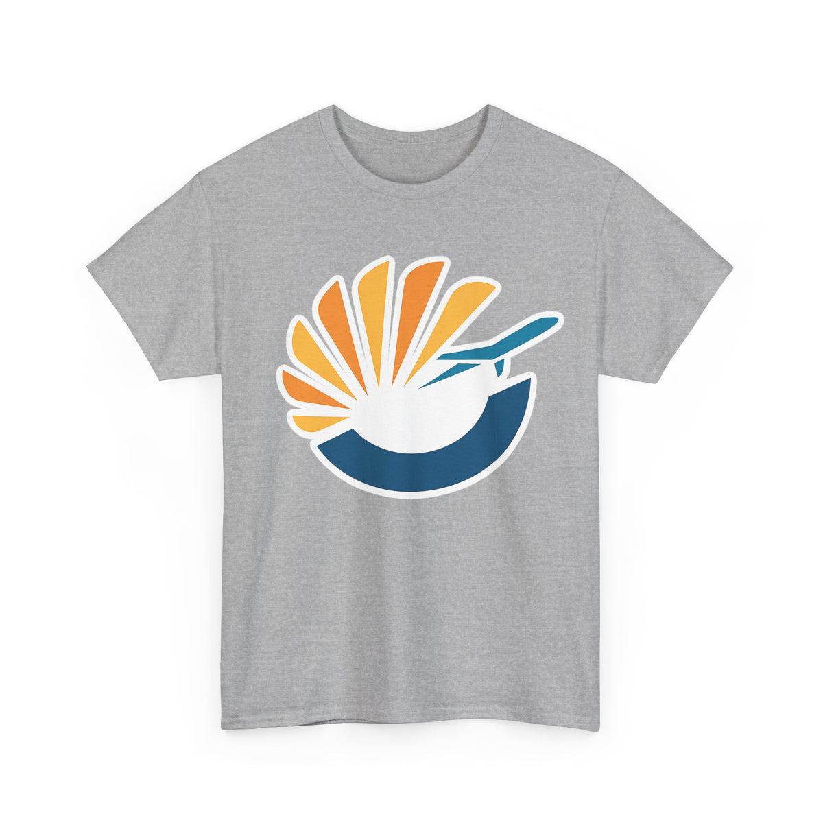 Orlando MCO Airport Sunflight Cotton T-Shirt – Airplane Logo Tee for Pilots & Travelers