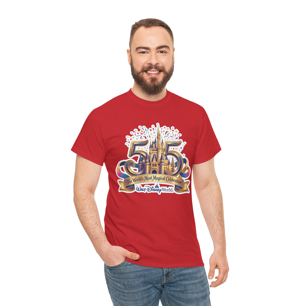 Disney World 50th Anniversary Castle Tee — 'The World's Most Magical Celebration' Souvenir T-Shirt
