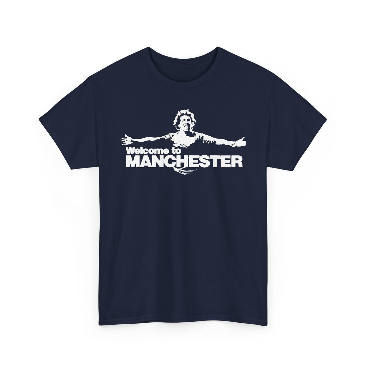 Welcome to Manchester Tee — Retro Carlos Tevez Manchester City Graphic Cotton T-Shirt
