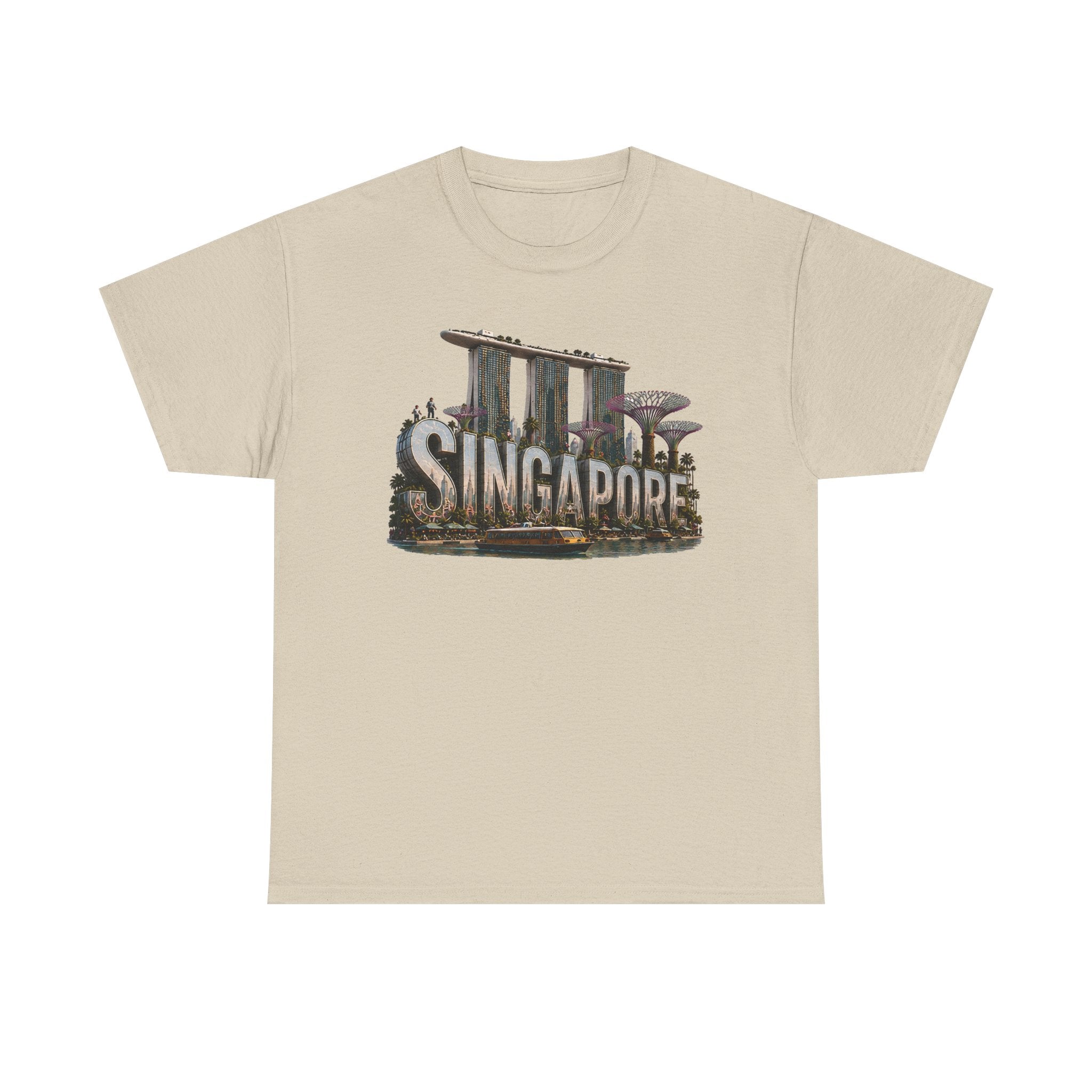 Singapore Skyline T-Shirt — Marina Bay Sands & Supertree Graphic Tee
