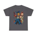 Horror Movie Icons Graphic Tee — Michael Myers, Jason & Classic Clowns Halloween T-Shirt