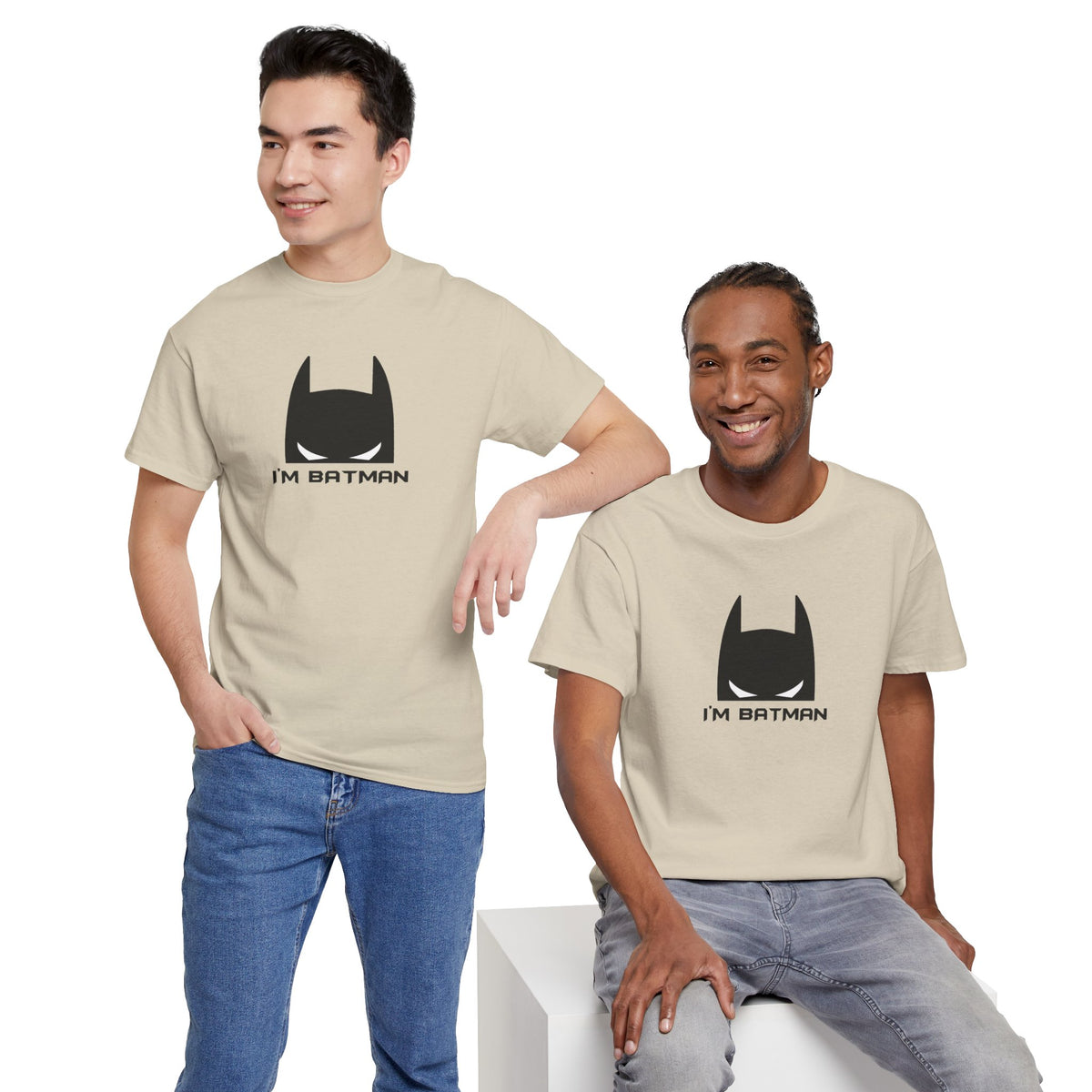 I'm Batman Graphic Tee — Funny Superhero Mask T-Shirt