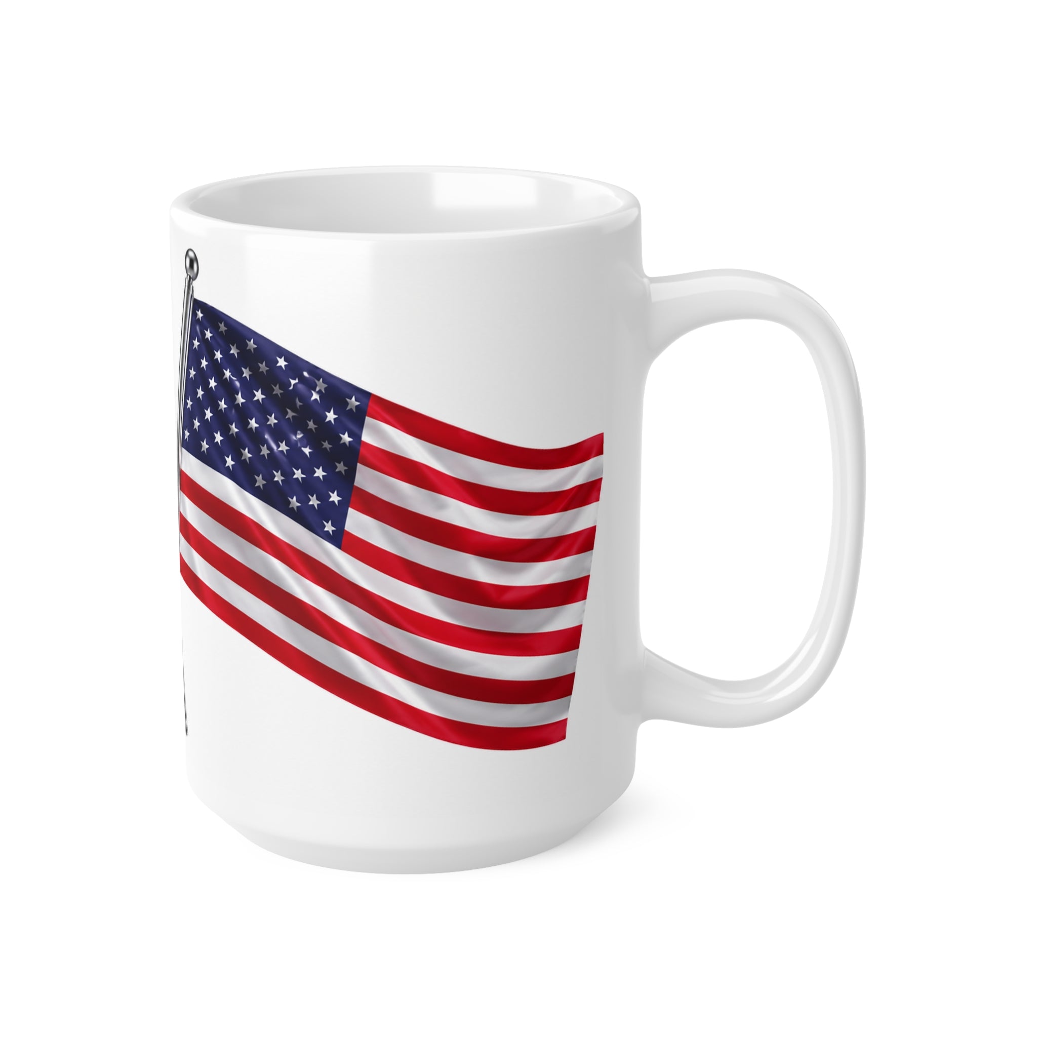 England & USA Crossed Flags Ceramic Coffee Mug — 11oz & 15oz