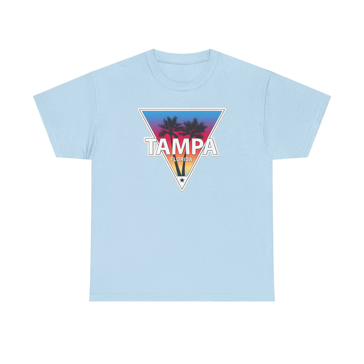 Tampa Retro Sunset Cotton T-Shirt