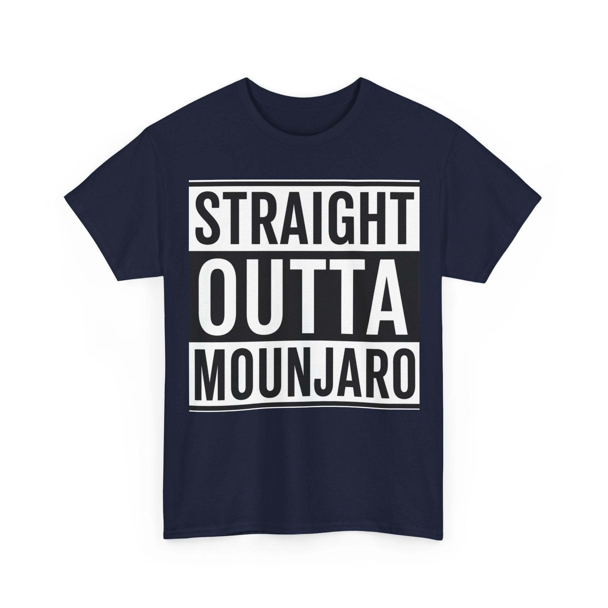 T-Shirt — "Straight Outta Mounjaro" Bold Typography Tee