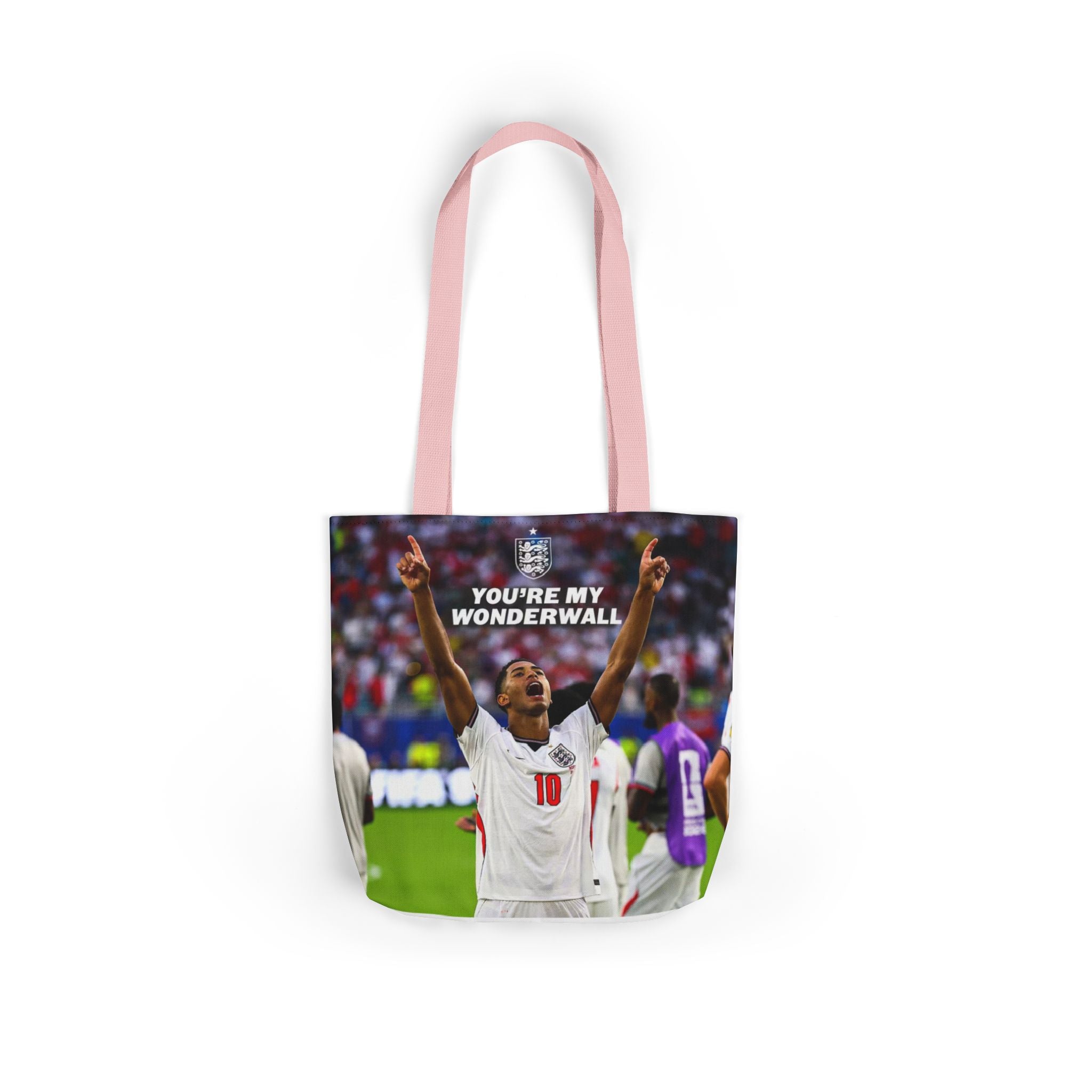 Jude Bellingham England Celebration Tote Bag – "You’re My Wonderwall" England Fan Canvas Tote