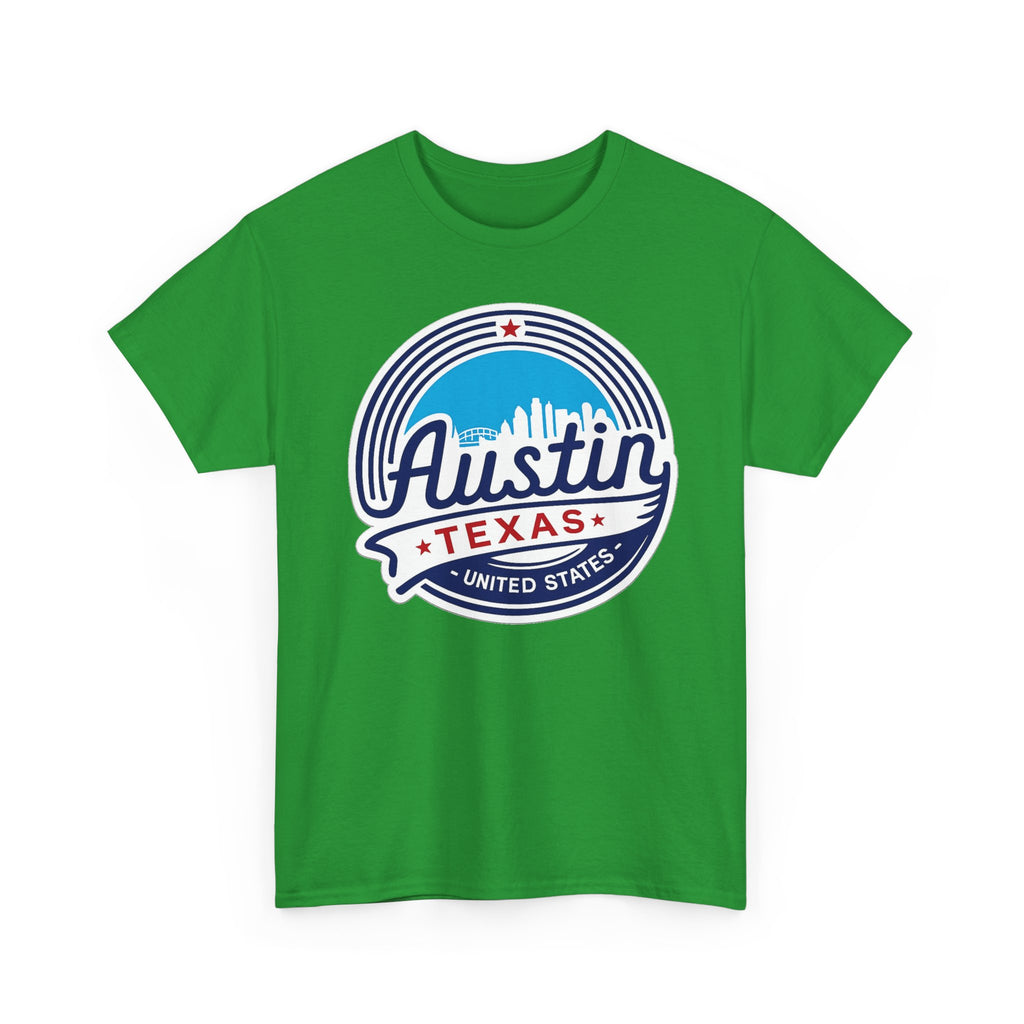 Austin Texas Retro Skyline T-Shirt — Vintage City Pride Tee
