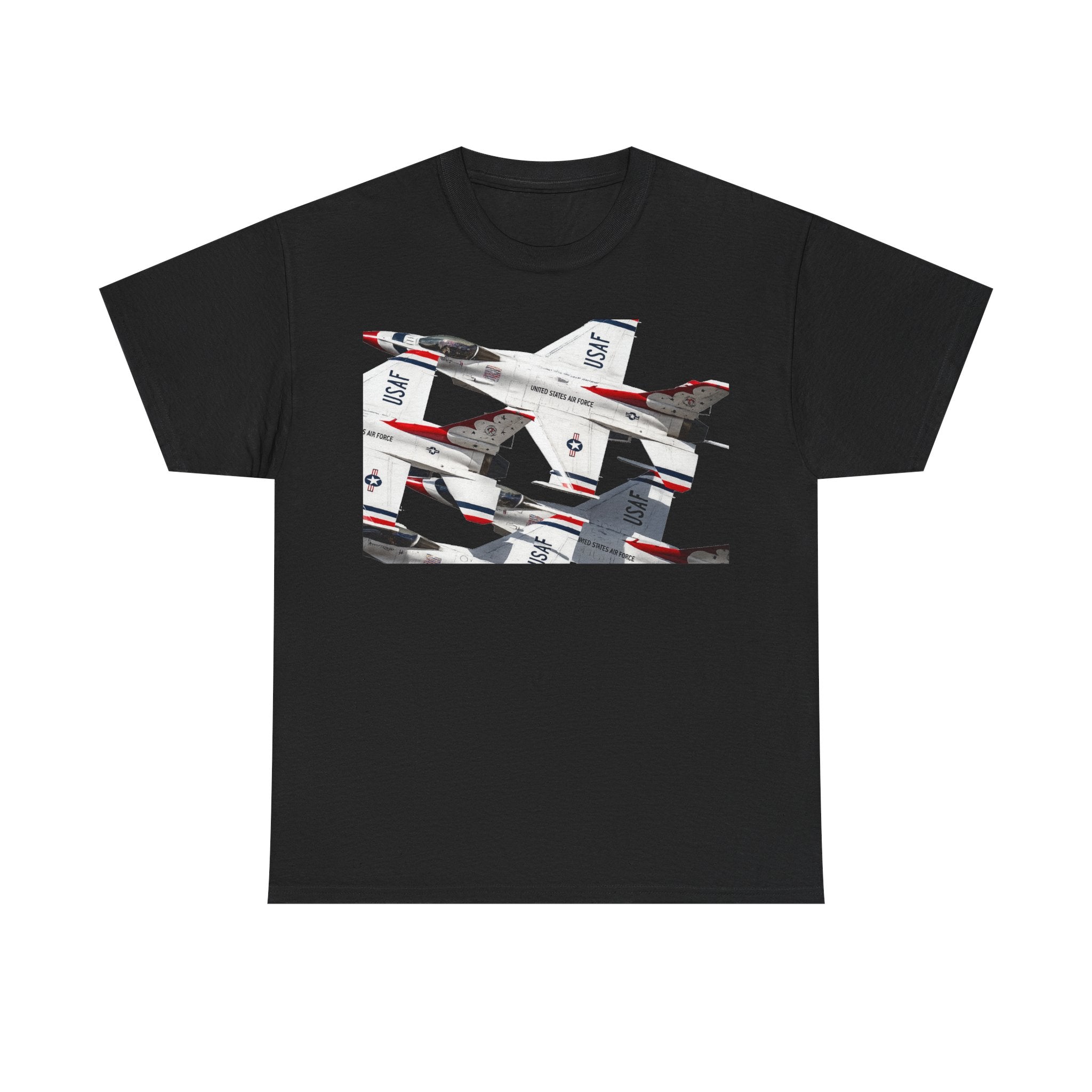 Thunderbirds Jet Formation T‑Shirt — Military Aviation Fighter Jets Tee