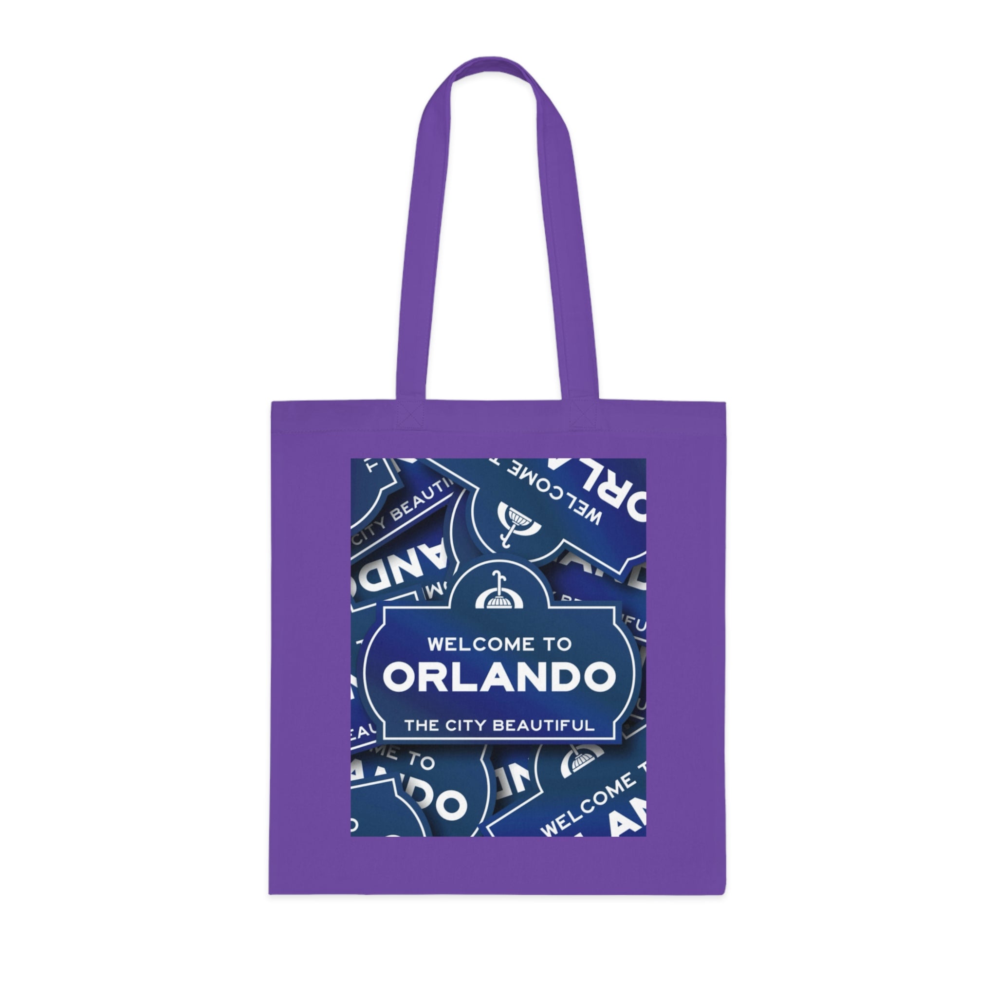 Orlando Souvenir Tote Bag – "Welcome to Orlando" City Beautiful Cotton Shopper