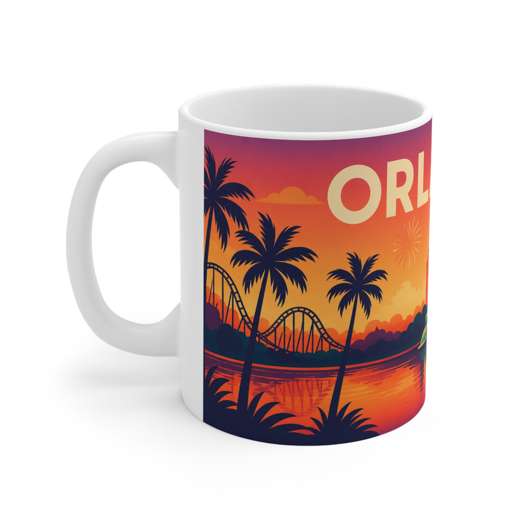 Orlando Sunset Ceramic Coffee Mug — 11oz & 15oz Travel Souvenir
