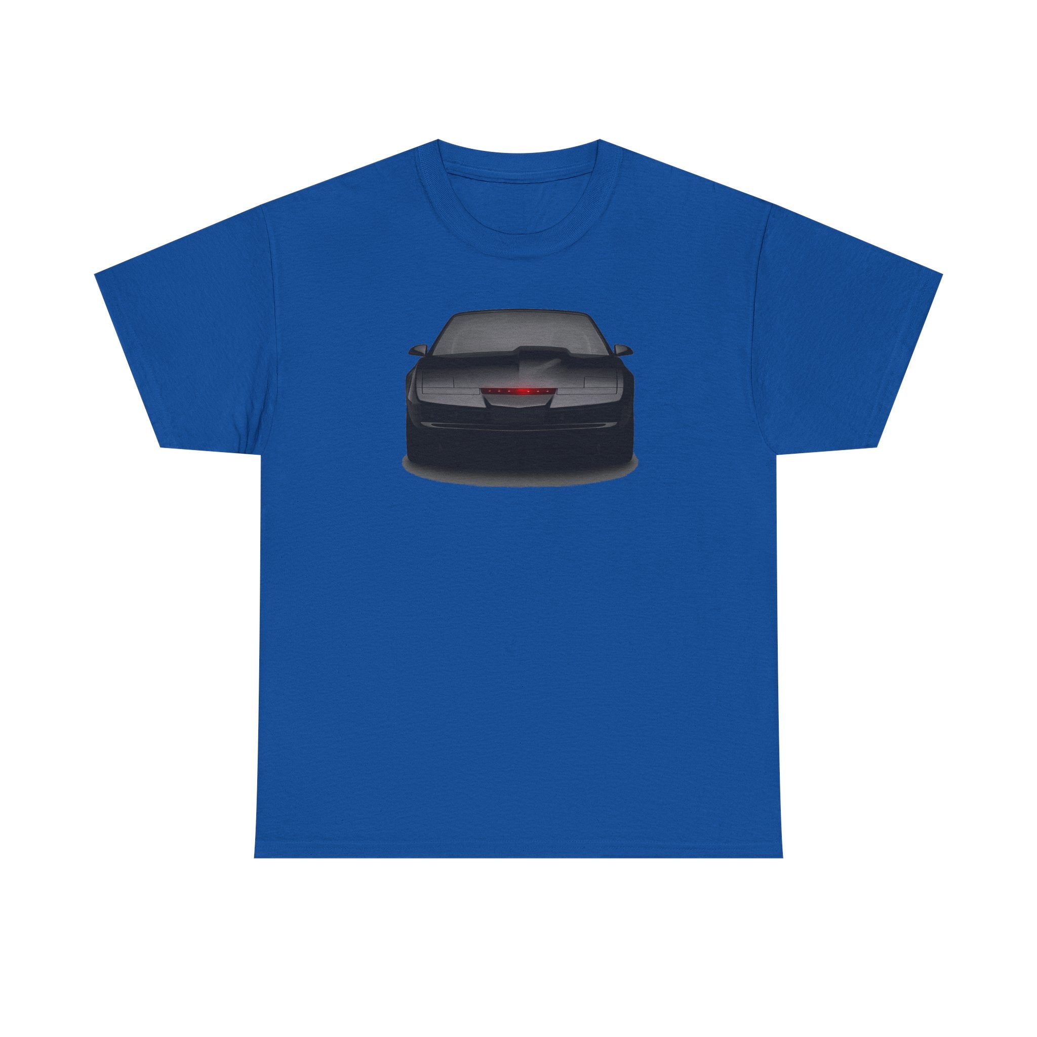 KITT-Inspired Retro Sports Car Tee — Front View Knight Rider Car Graphic Shirt