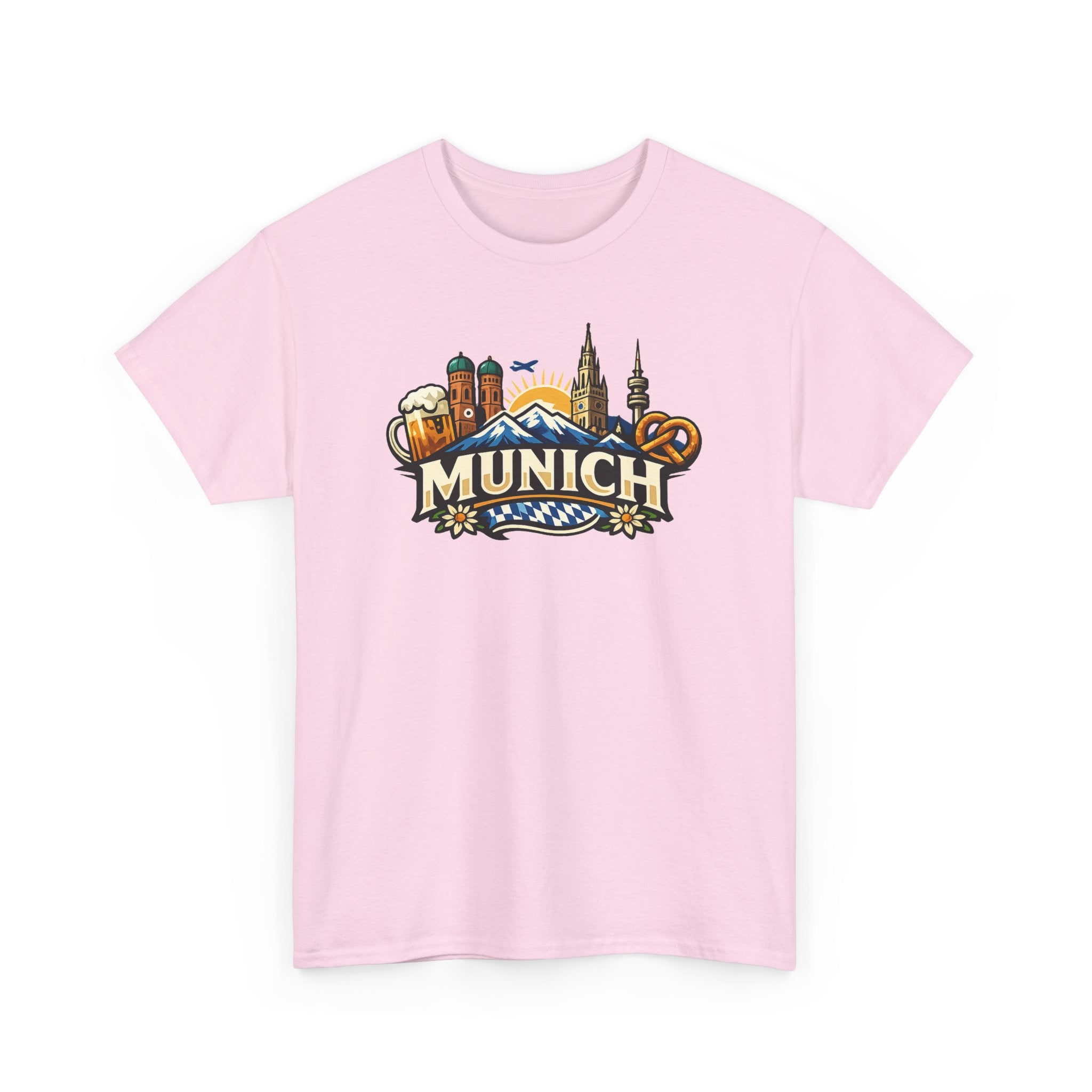 Munich Souvenir T‑Shirt — Oktoberfest Beer & Pretzel Graphic Tee