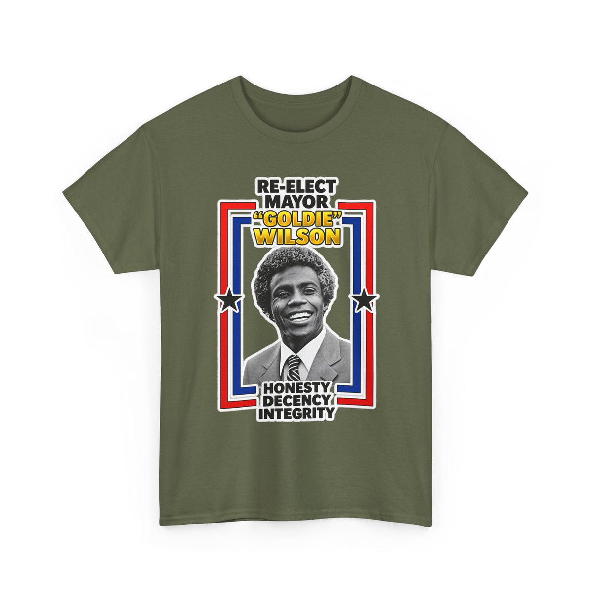 Re-Elect Mayor Goldie Wilson Back to the Future Cotton T-Shirt