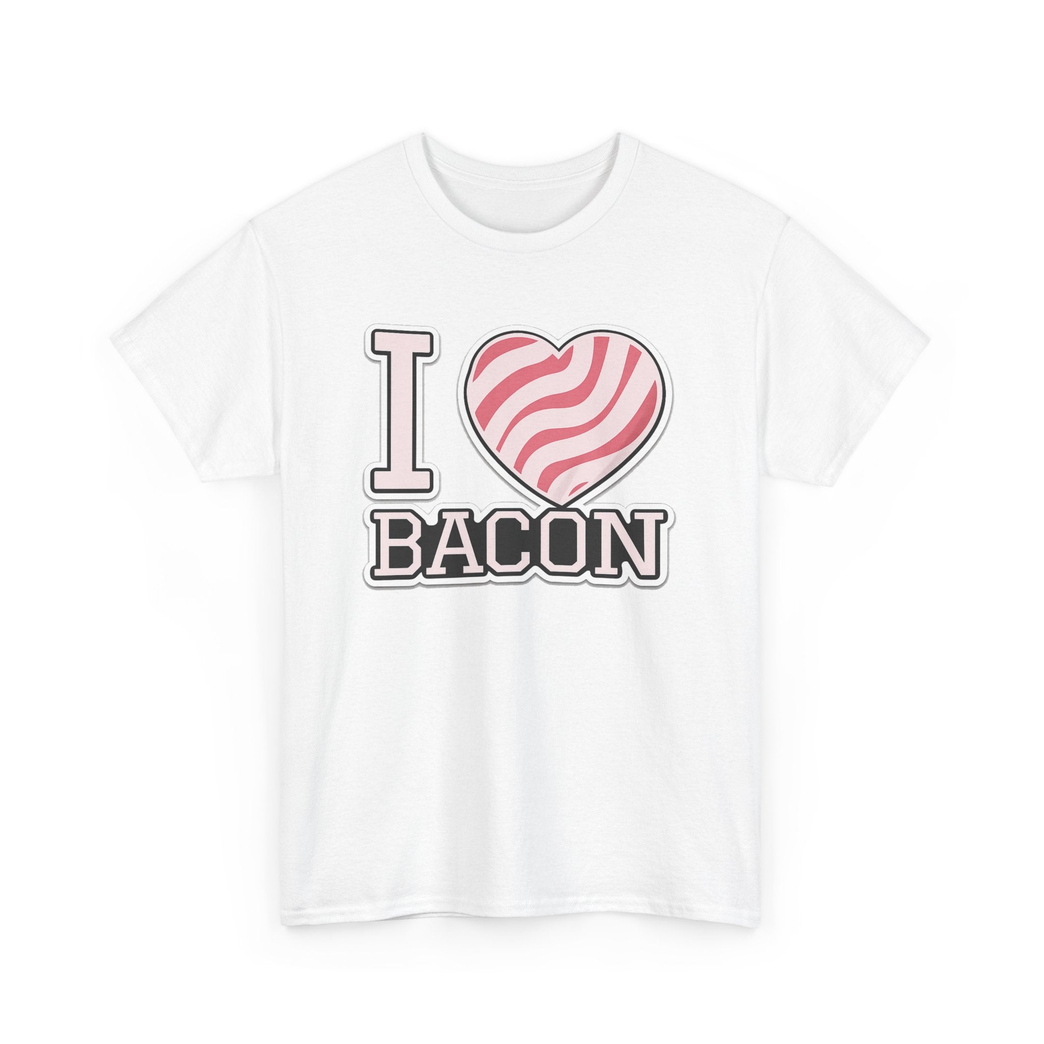 I Heart Bacon T-Shirt — Funny Novelty Bacon Lover Tee
