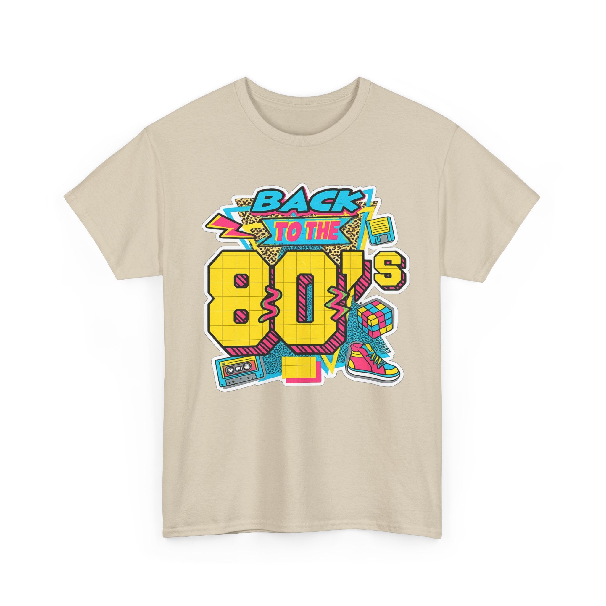 Back to the 80s Retro Graphic Tee — Vintage 80s Neon Design