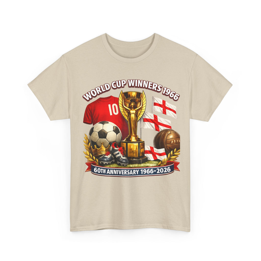 1966 World Cup Winners T‑Shirt — 60th Anniversary England Football Tribute